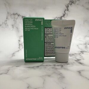 Innisfree Daily UV Defense Mineral Sunscreen SPF 45 Mini Size 10ml/ 0.33 oz NIB